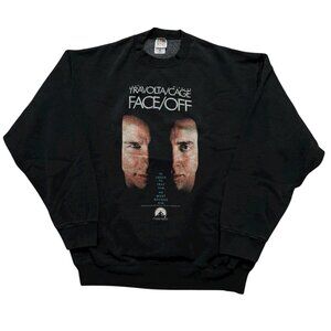 Face Off Movie Sweatshirt John Travolta Nicolas Cage VTG 90s Mens Size XL